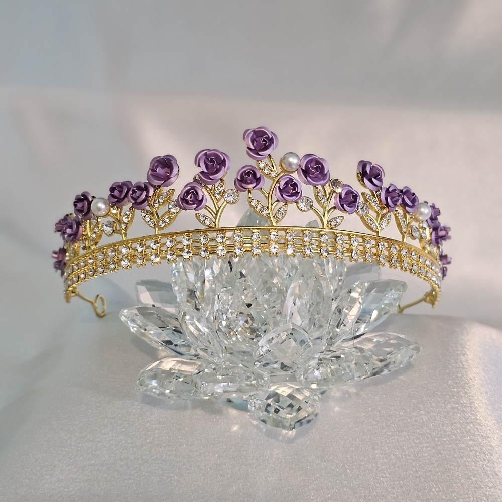 Purple Rose Tiara